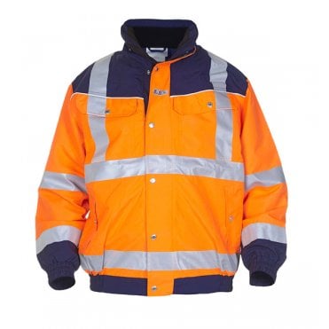 Furth hivis sns pilot jacket two tone orange/navy