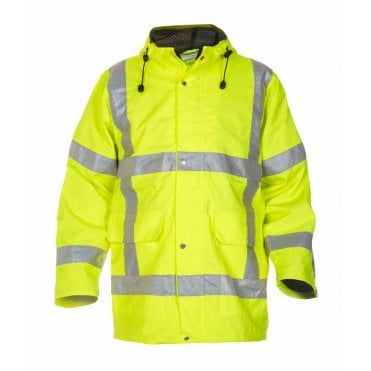 Uithoorn sns hi vis waterproof parka yellow