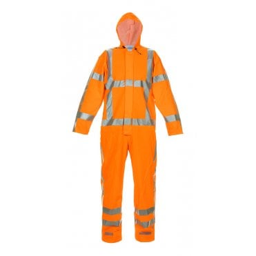 NORG MULTI HYDROSOFT FR AS HI VIS W/PROOF COVERALL OR LGE