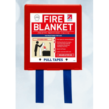 1.1 x 1.1m Jacpack Fire Blanket - Red Holder