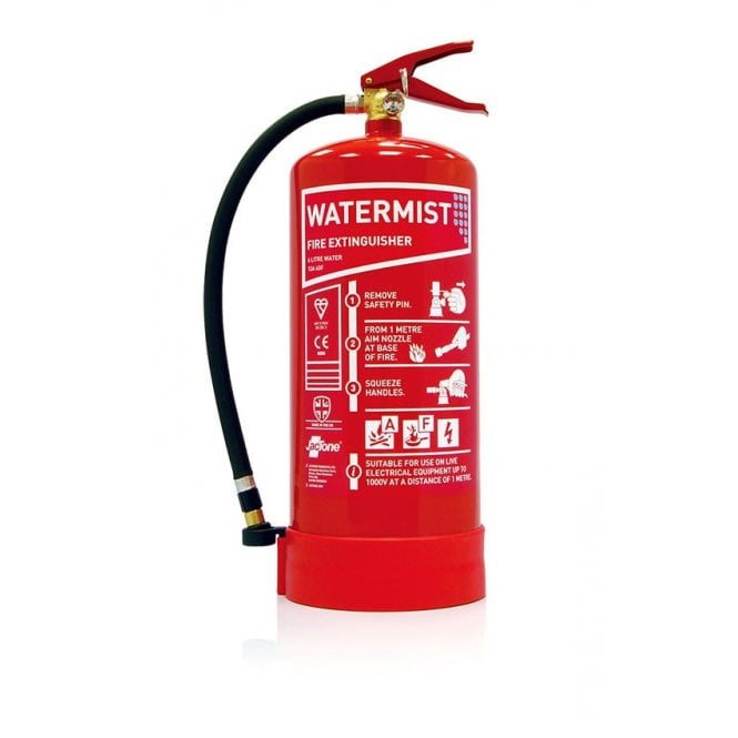 Jactone 6 Litre Stored Pressure Watermist Premium Fire Extinguisher