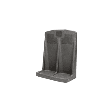 Double One Piece Extinguisher Stand - Grey