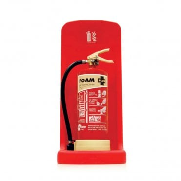 Single One Piece Extinguisher Stand - Red