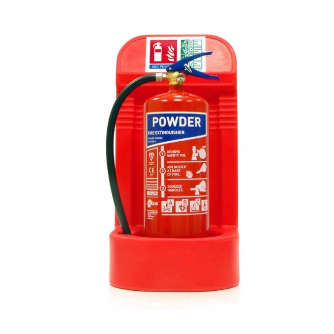 Jactone Single Recessed Extinguisher Stand - Red - 6kg Extinguisher