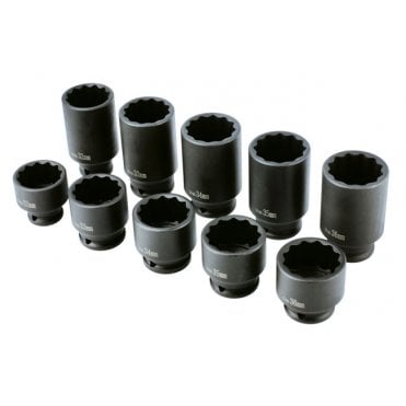 Impact Hub Nut Socket Set 1/2inch D 10pc