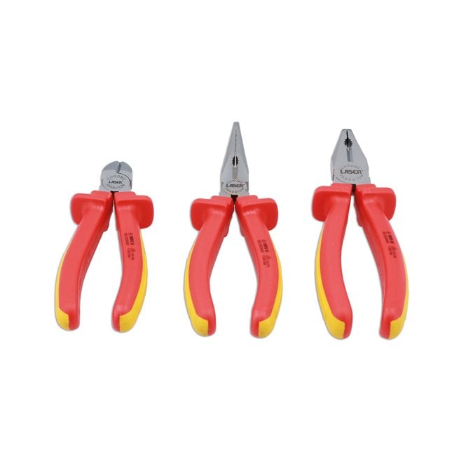 Laser Tools Insulated Plier Set 3pc