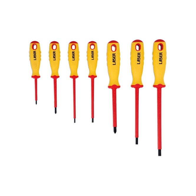 Laser Tools  Insulated Screwdriver Set 7pc