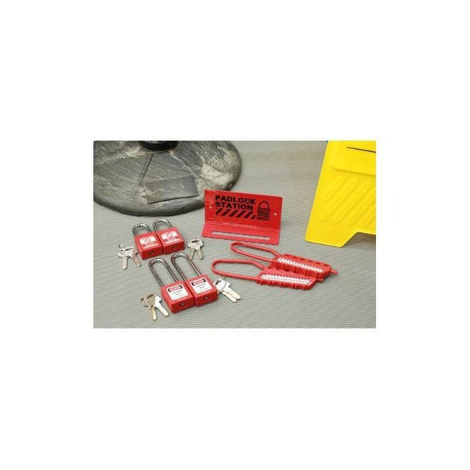 Laser Tools  Padlock Station Kit incl Standard and Long Shackle Padlocks