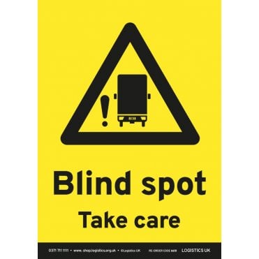A4 Blind Spot Take Care Sticker