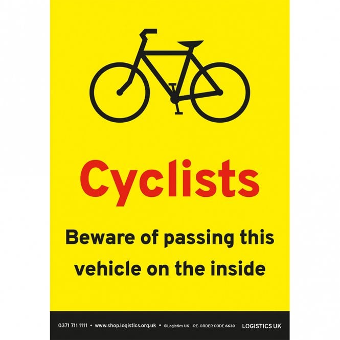 Logistics UK A5 Portrait Beware Sticker
