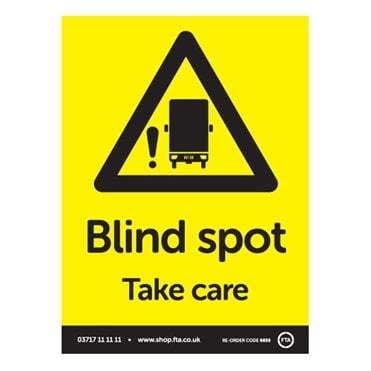 Blind Spot Take Care A5 Portrait Sticker