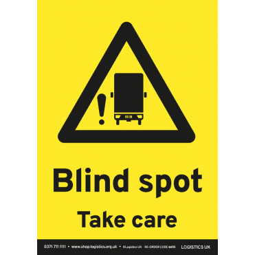 Blind Spot Taker Care A5 Portrait Sticker