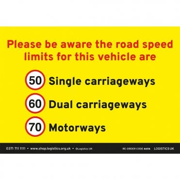 External Speed Sticker - Van