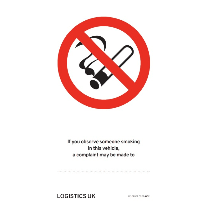 Logistics UK No Smoking Double Tax Disc and O Licence Holder