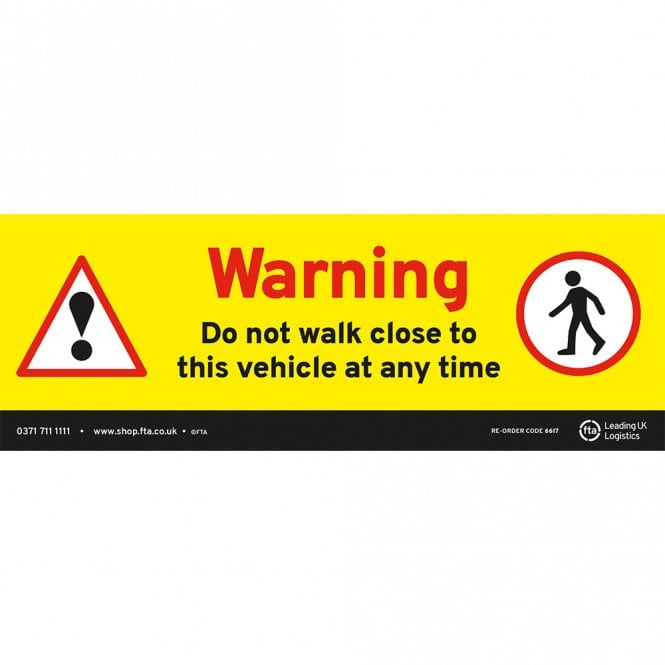 Logistics UK Logistics UK Pedestrian Beware Sticker