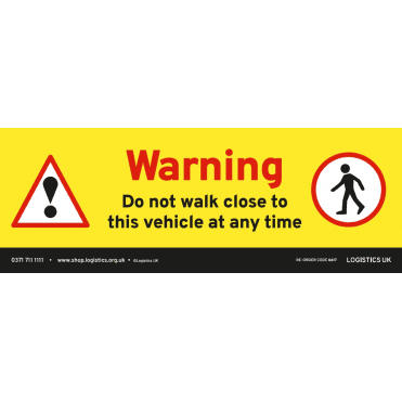 Pedestrian Beware Sticker