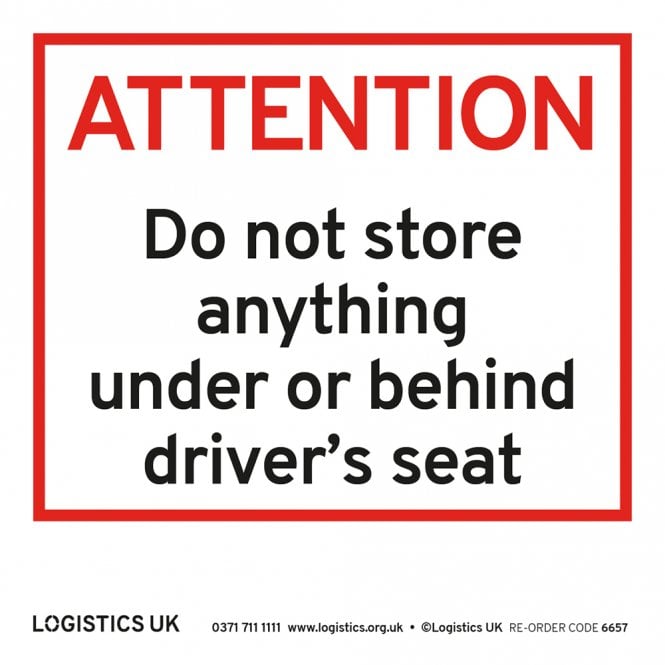 Logistics UK Logistics UK Safety Footwell Sticker