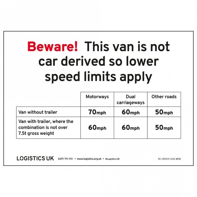 Logistics UK Speed Sticker (small)