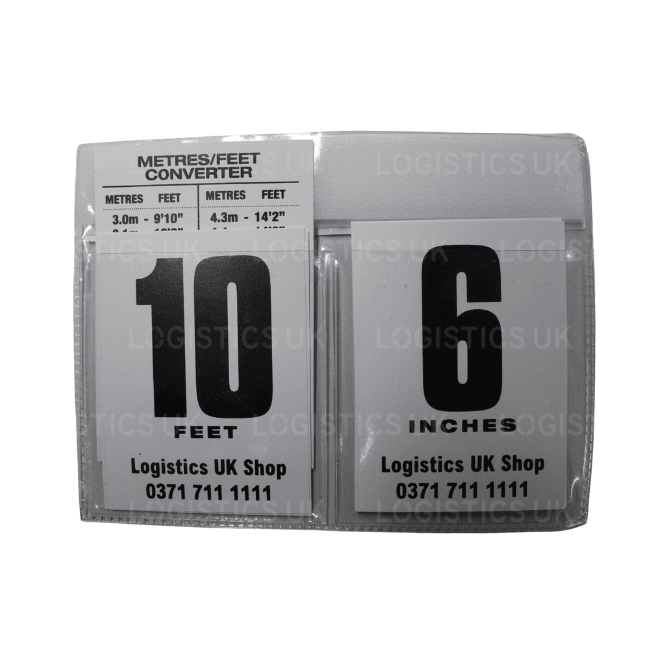 Logistics UK Variable Cab Height Indicator with Conversion Chart