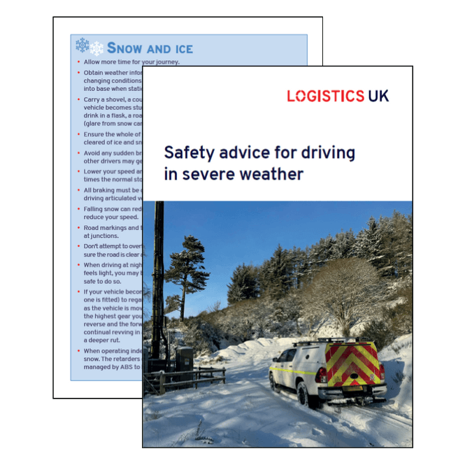 Logistics UK Winter Driving Card