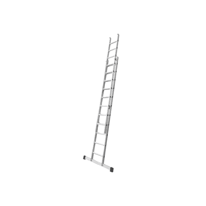 LYTE Ladders EN131 Professional Aluminum Extension Ladder - Double Extension Ladder 2.8m - 8.5m