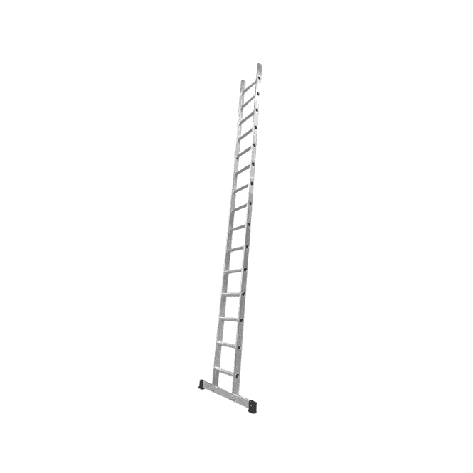 LYTE Ladders EN131 Professional Aluminum Extension Ladder - Single Ladder 1.4m - 4.2m