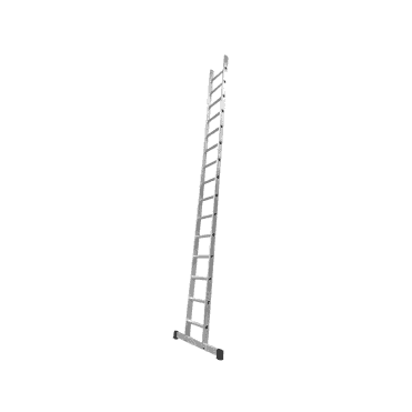 EN131 Professional Aluminum Extension Ladder - Single Ladder 1.4m - 4.2m