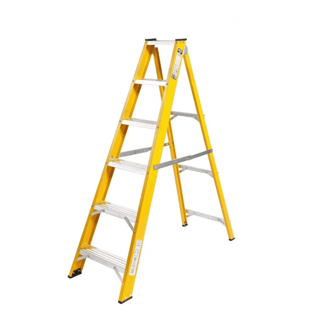 LYTE Ladders Magnastep Glassfibre Swingback Step Ladder 0.9m - 2.6m