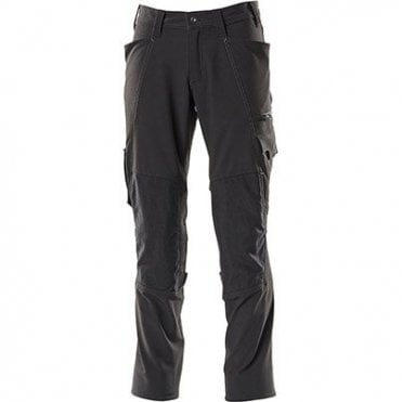MASCOT ACCELERATE 18079 Black Work Trousers with Kneepad Pockets
