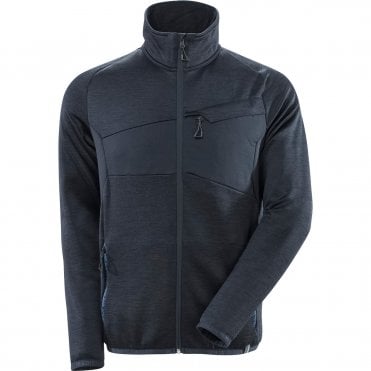 MASCOT ACCELERATE 18103 Navy Zip-Up Fleece Sweatshirt