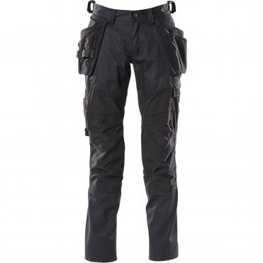MASCOT ACCELERATE 18531 Black Work Trousers with Holster Pockets