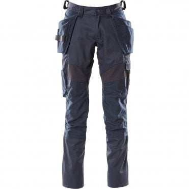 MASCOT ACCELERATE 18531 Navy Work Trousers with Holster Pockets
