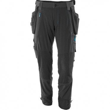 MASCOT ADVANCED 17031 Black Trousers with Holster Pockets