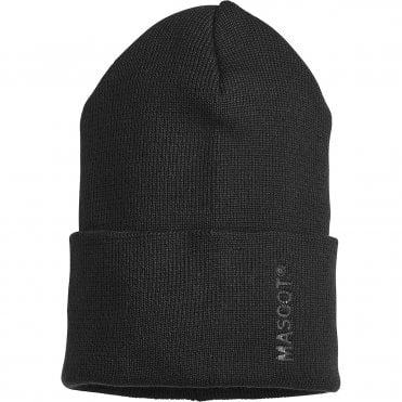MASCOT COMPLETE 2060 Black Knitted Beanie Hat