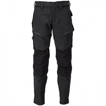 MASCOT CUSTOMIZED Black Work Trousers with Kneepad Pockets