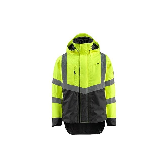 MASCOT  SAFE SUPREME Harlow Yellow/Black Hi-Vis Shell Jacket