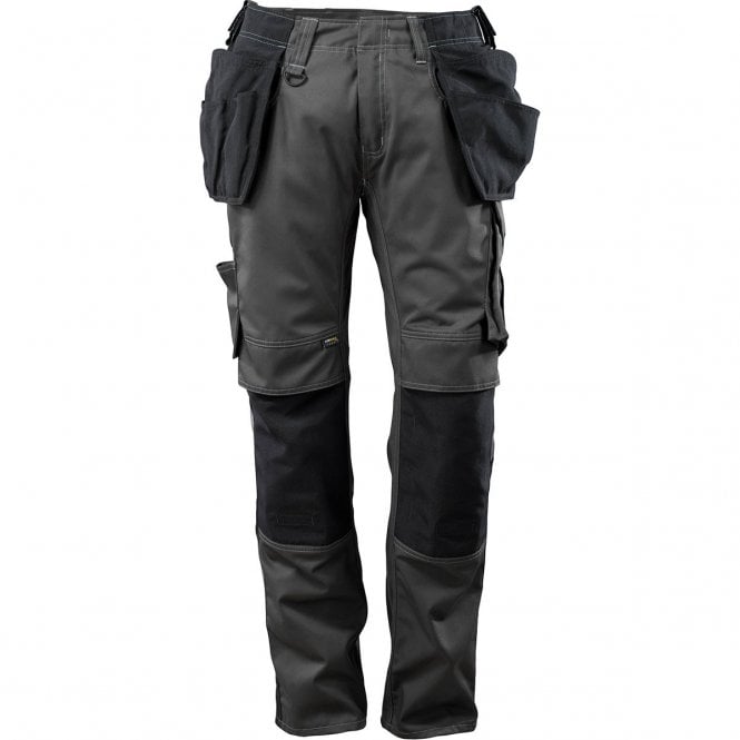 MASCOT  UNIQUE Kassel Anthracite/Black Trousers with Kneepad Pockets