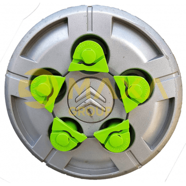 17mm Long Reach Double Pointer Wheel Sentry Kit 5 Stud 108mm Pcd C/W Safe Band - Set Of 5