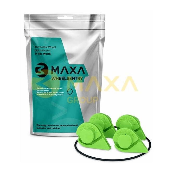 Maxa 17mm Long Reach Wheel Sentry Kit 4 Stud Pcd C/W Safe Band - Set Of 4