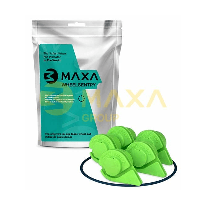 Maxa 17mm Long Reach Wheel Sentry Kit 5 Stud Pcd C/W Safe Band - Set Of 4