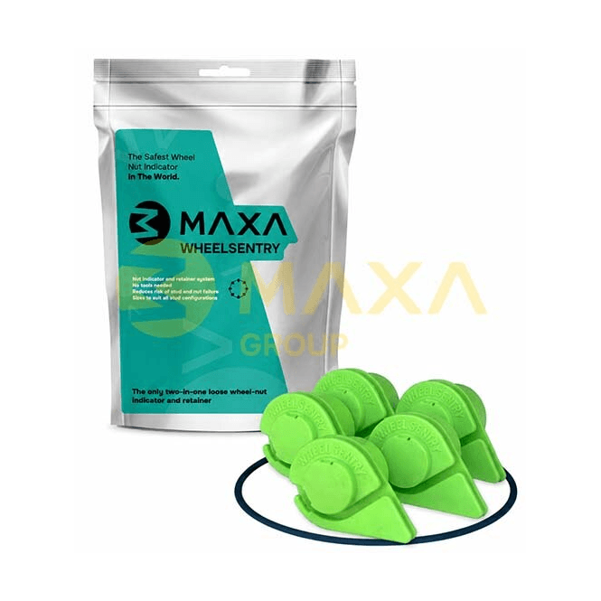 Maxa 21mm Long Reach Wheel Sentry Kit 5 Stud 112mm Pcd C/W Safe Band - Set Of 4