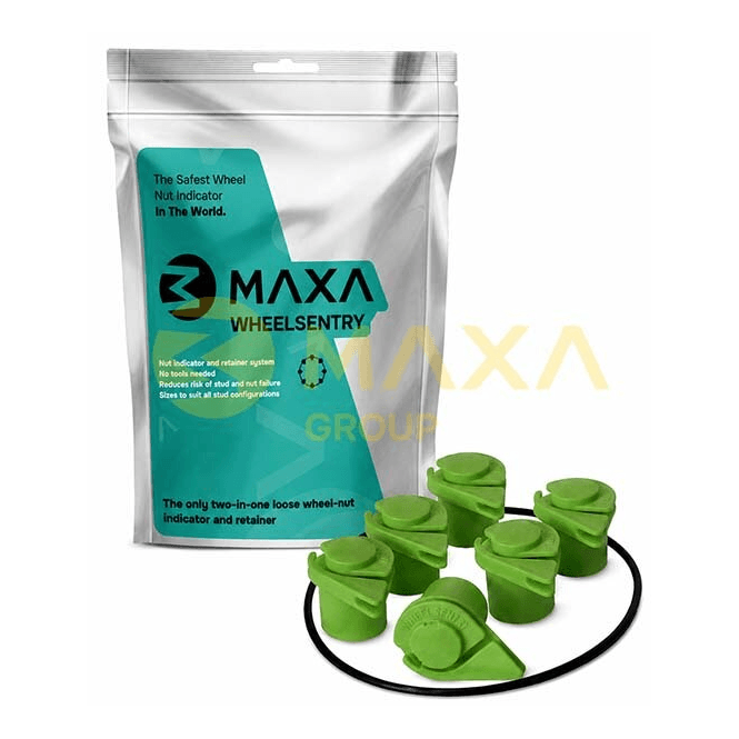 Maxa 21mm Long Reach Wheel Sentry Kit 6 Stud 51/2 Pcd C/W Safe Band - Set Of 5