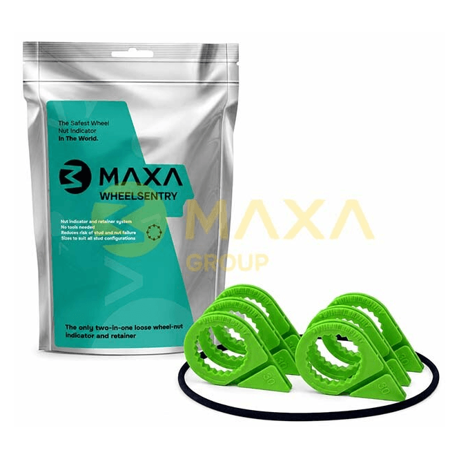 Maxa 27mm Low Profile Wheel Sentry Kit 6 Stud C/W Safe Band - Set For 4 Wheels