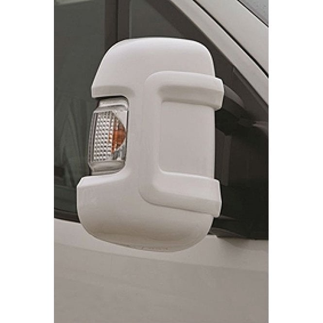 Milenco Fiat Ducato 07 Onwards / Peugeot Boxer / Citroen Relay Long Arm Falcon Mirror Covers - White