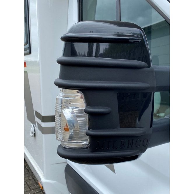 Milenco Ford Transit 2014 Onwards Twin Arm Mirror Protector – Black