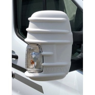 Ford Transit 2014 Onwards Twin Arm Mirror Protector – White
