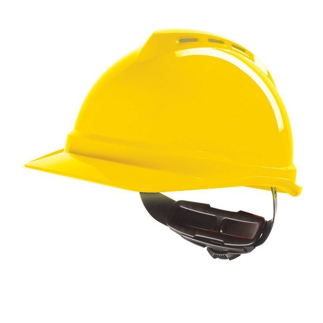 MSA MSA V-GARD 500 VENTED SAFETY HELMET YELLOW