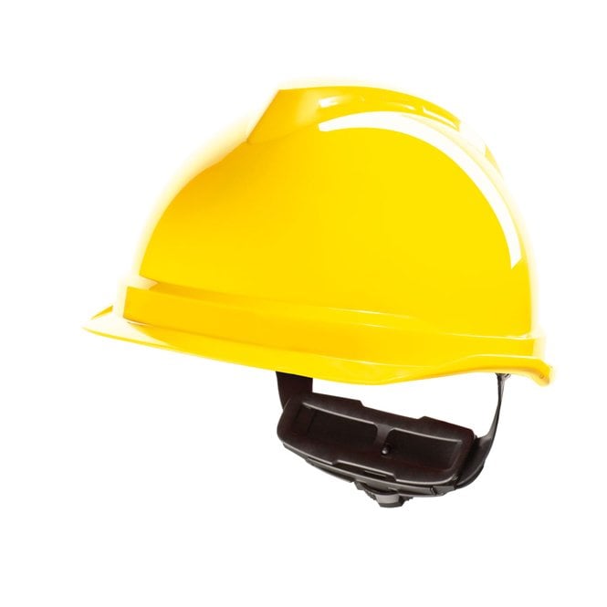 MSA MSA V-GARD 520 PEAKLESS SAFETY HELMET YELLOW