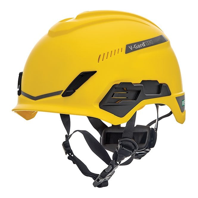 MSA MSA V-gard h1 tri-vented helmet yellow