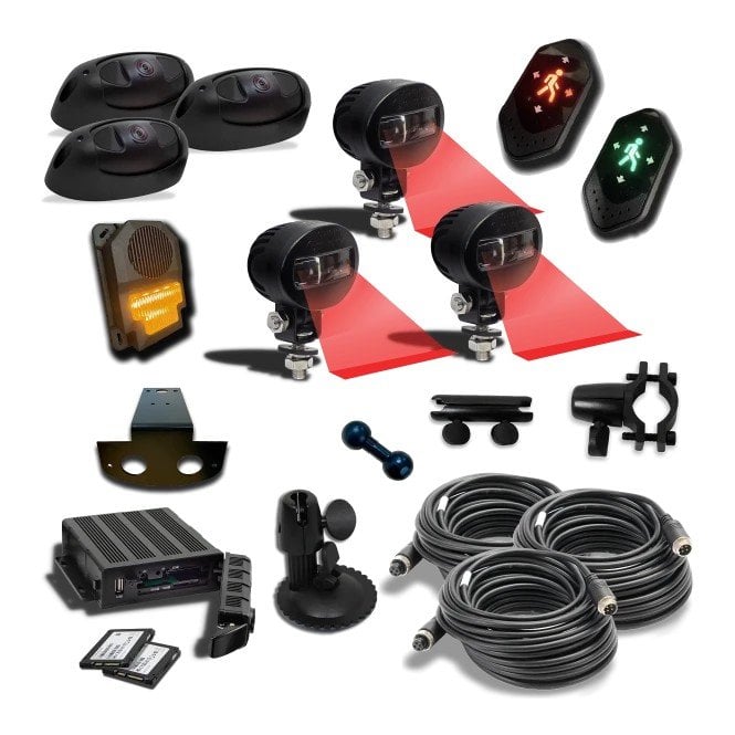 Parksafe Group ZONEAI 3 Camera AI HFR for Large FLTs with DVR Recording and Auto Uploads